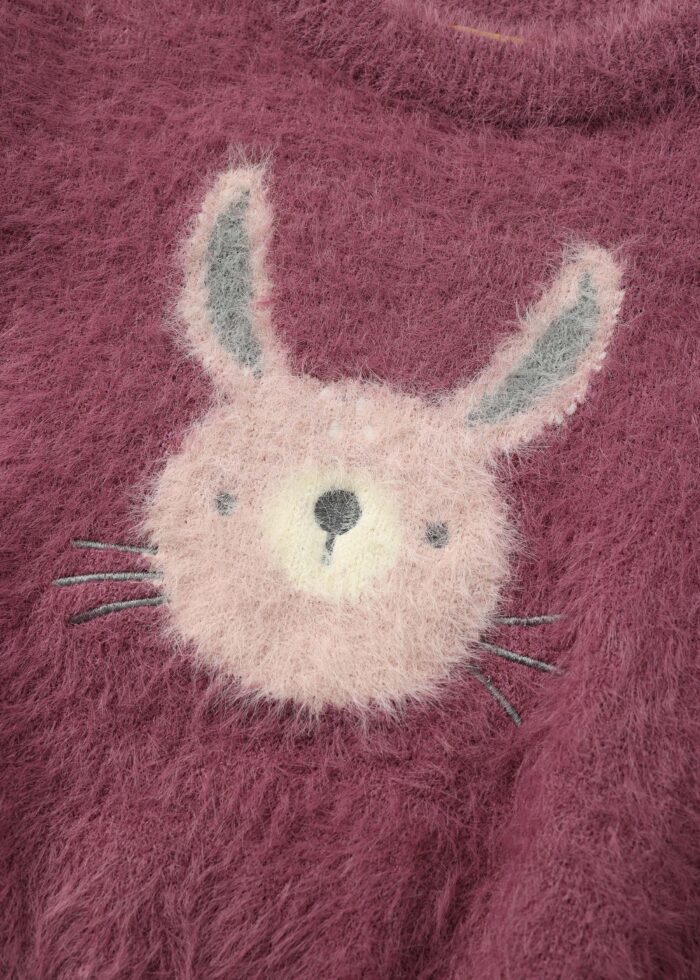 Baby Girl Rabbit Printed Blouse - Image 3