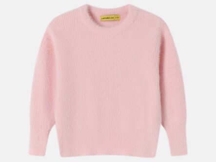 Baby Girl Hairy-Fabric Plain Blouse