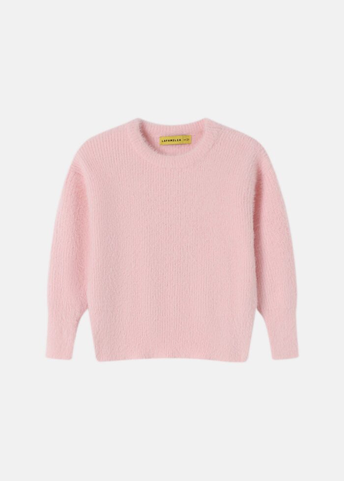 Baby Girl Hairy-Fabric Plain Blouse - Image 1