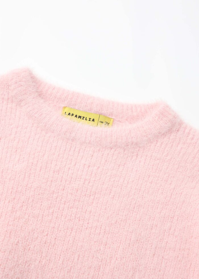 Baby Girl Hairy-Fabric Plain Blouse - Image 2