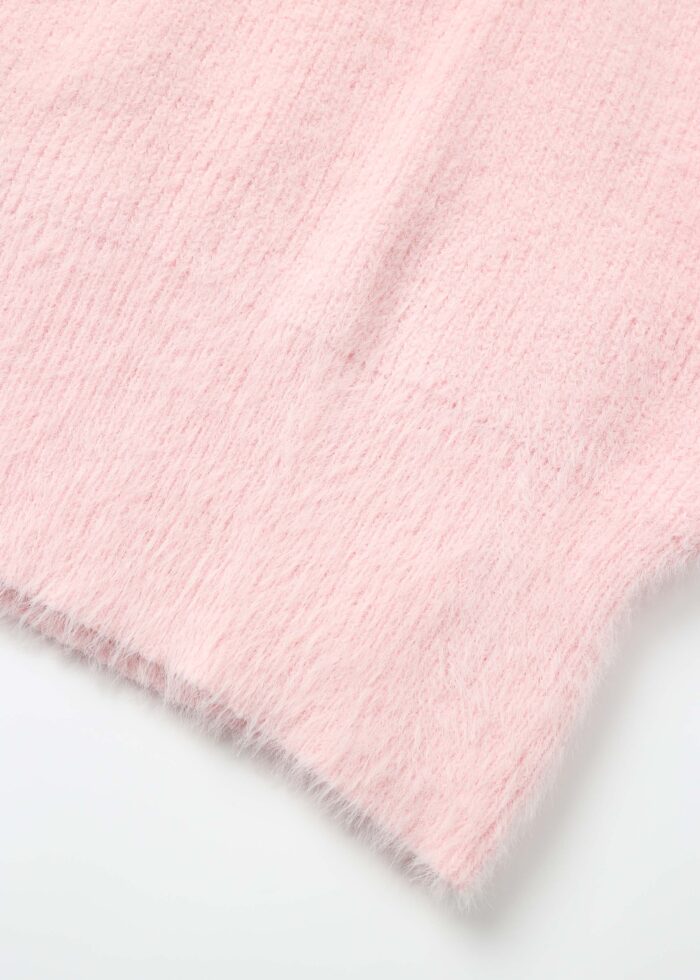 Baby Girl Hairy-Fabric Plain Blouse - Image 4
