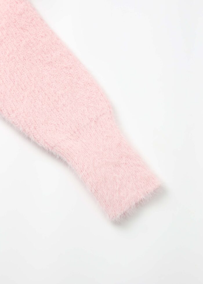 Baby Girl Hairy-Fabric Plain Blouse - Image 5