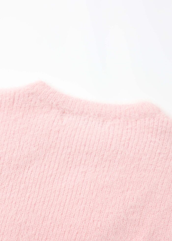 Baby Girl Hairy-Fabric Plain Blouse - Image 6