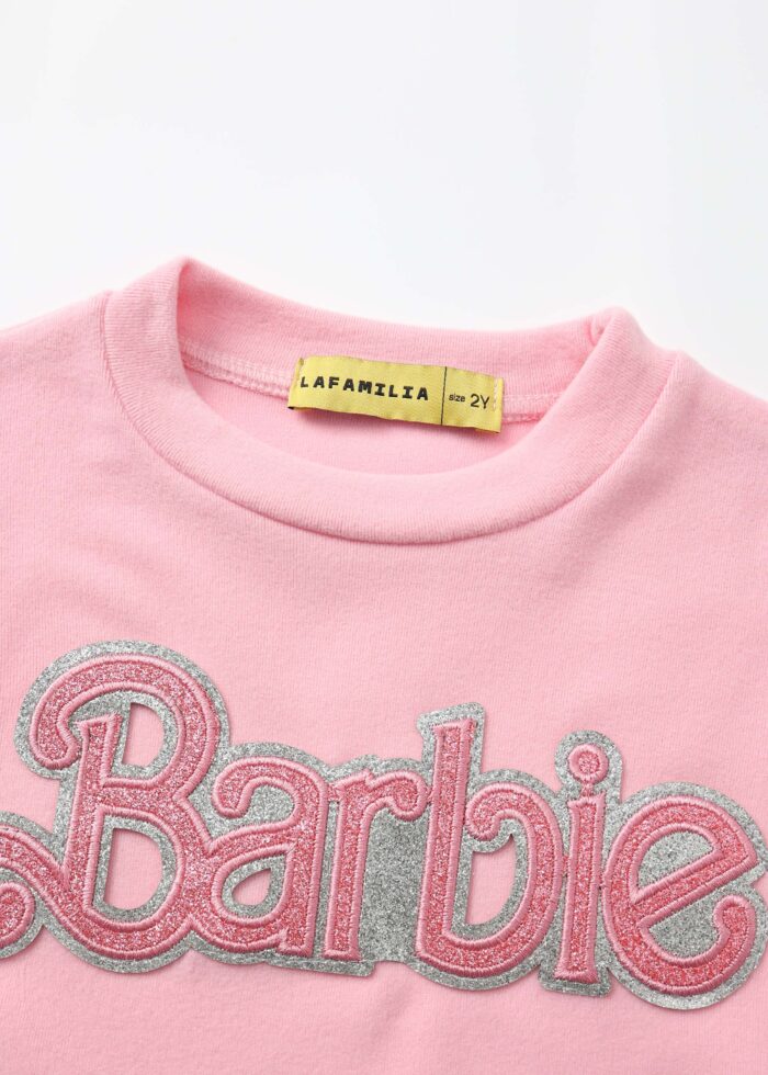 ⁦Baby Girl "Barbie" Two-Pieces Pajama⁩ - الصورة ⁦3⁩