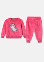 بيجامة أطفال بيبي بناتي قطعتين "Unicorn"