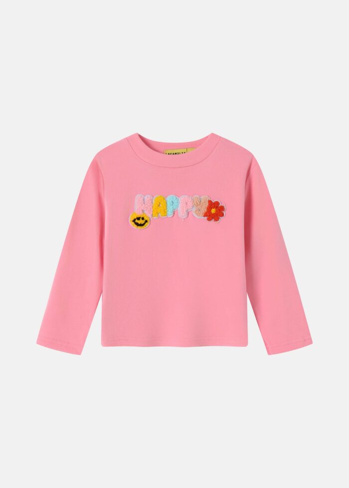 ⁦Baby Girl "Happy" Two-Pieces Pajama⁩ - الصورة ⁦2⁩