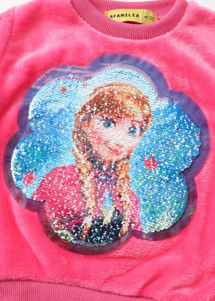 ⁦Baby Girl "Elsa & Anna" Two-Pieces Pajama⁩ - الصورة ⁦4⁩