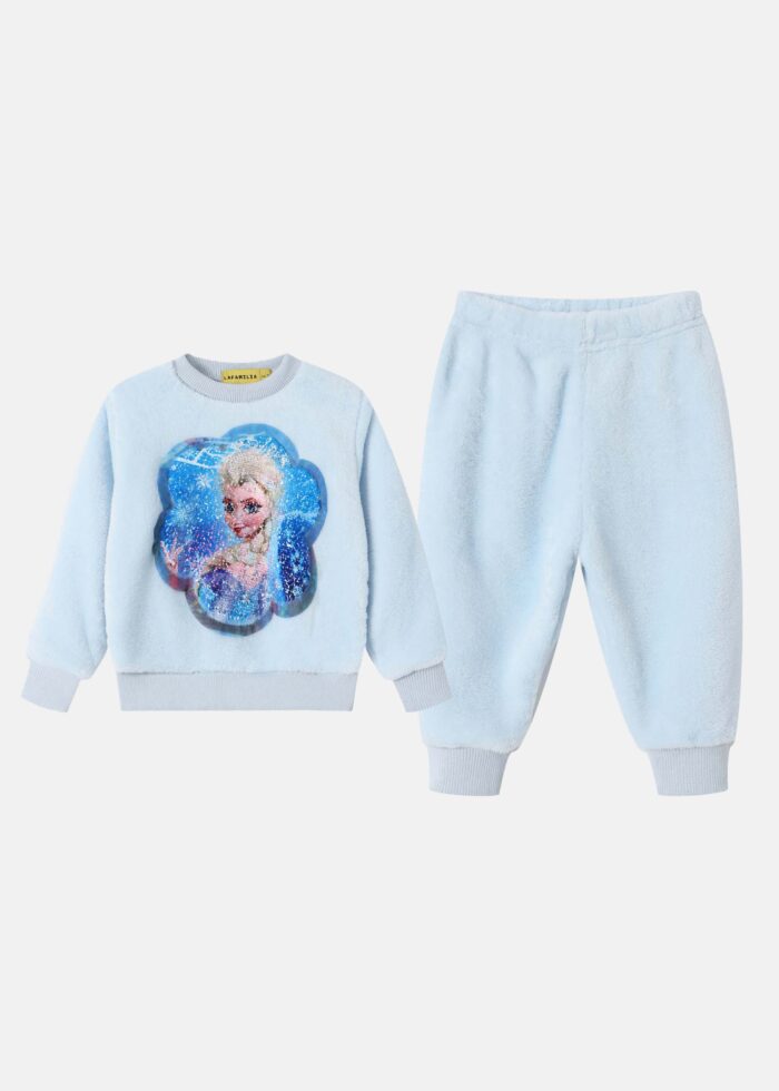 ⁦Baby Girl "Elsa & Anna" Two-Pieces Pajama⁩ - الصورة ⁦1⁩