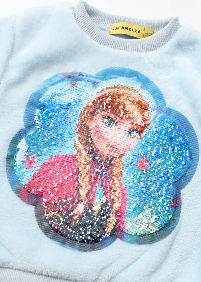 ⁦Baby Girl "Elsa & Anna" Two-Pieces Pajama⁩ - الصورة ⁦5⁩