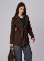 ⁦جاكيت نسائي جوخ صوفي سادة⁩ - الصورة ⁦2⁩