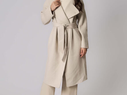 معطف نسائي جوخ صوفي سادة