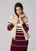 ⁦فيست نسائي فرو مخطط⁩ - الصورة ⁦2⁩