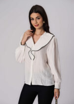 Women Ruffled Decor Shirt - Image 2