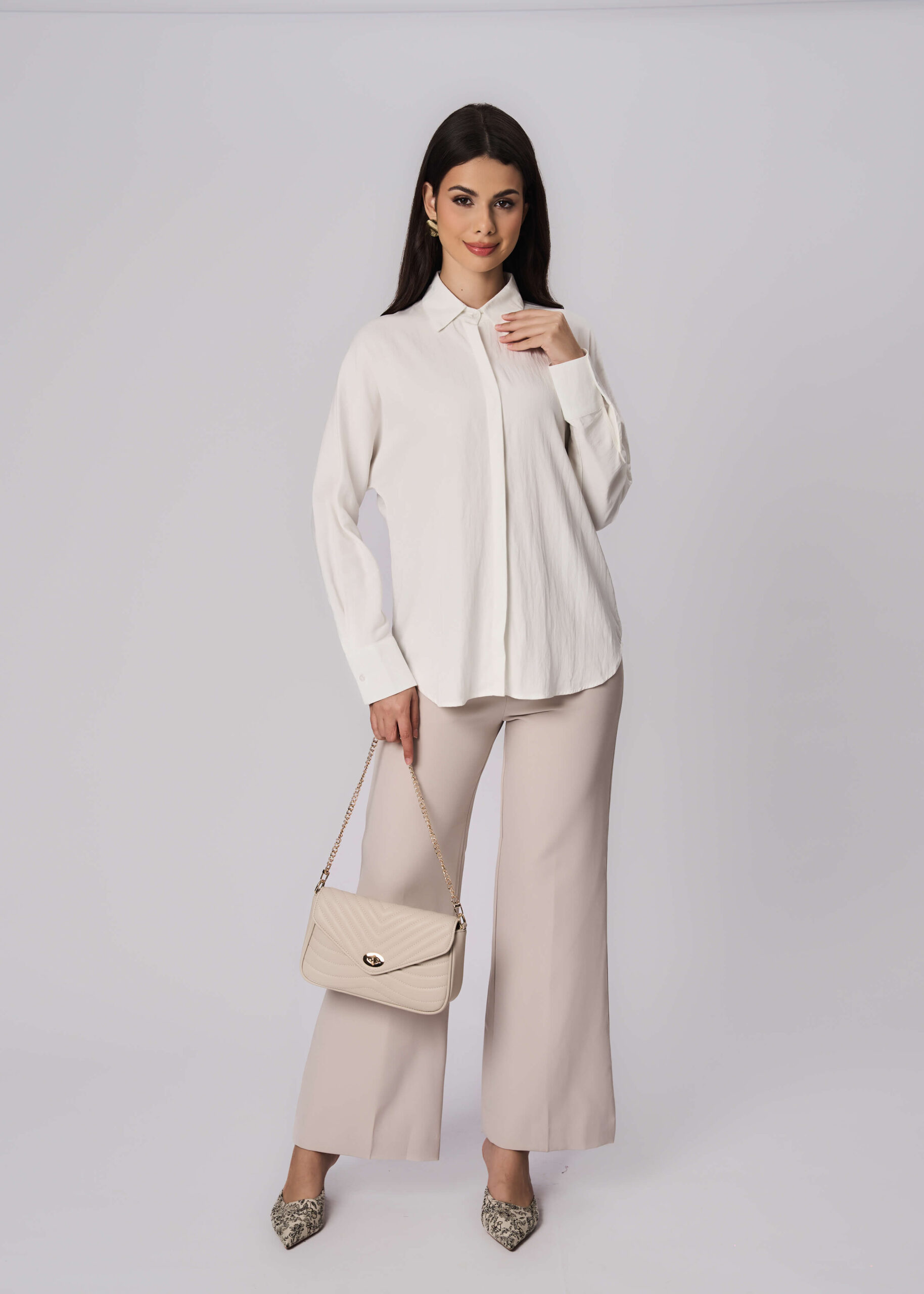 6225204016802-x قميص نسائي سادة - الصورة 1