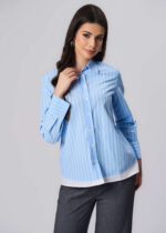 ⁦قميص نسائي مخطط⁩ - الصورة ⁦2⁩