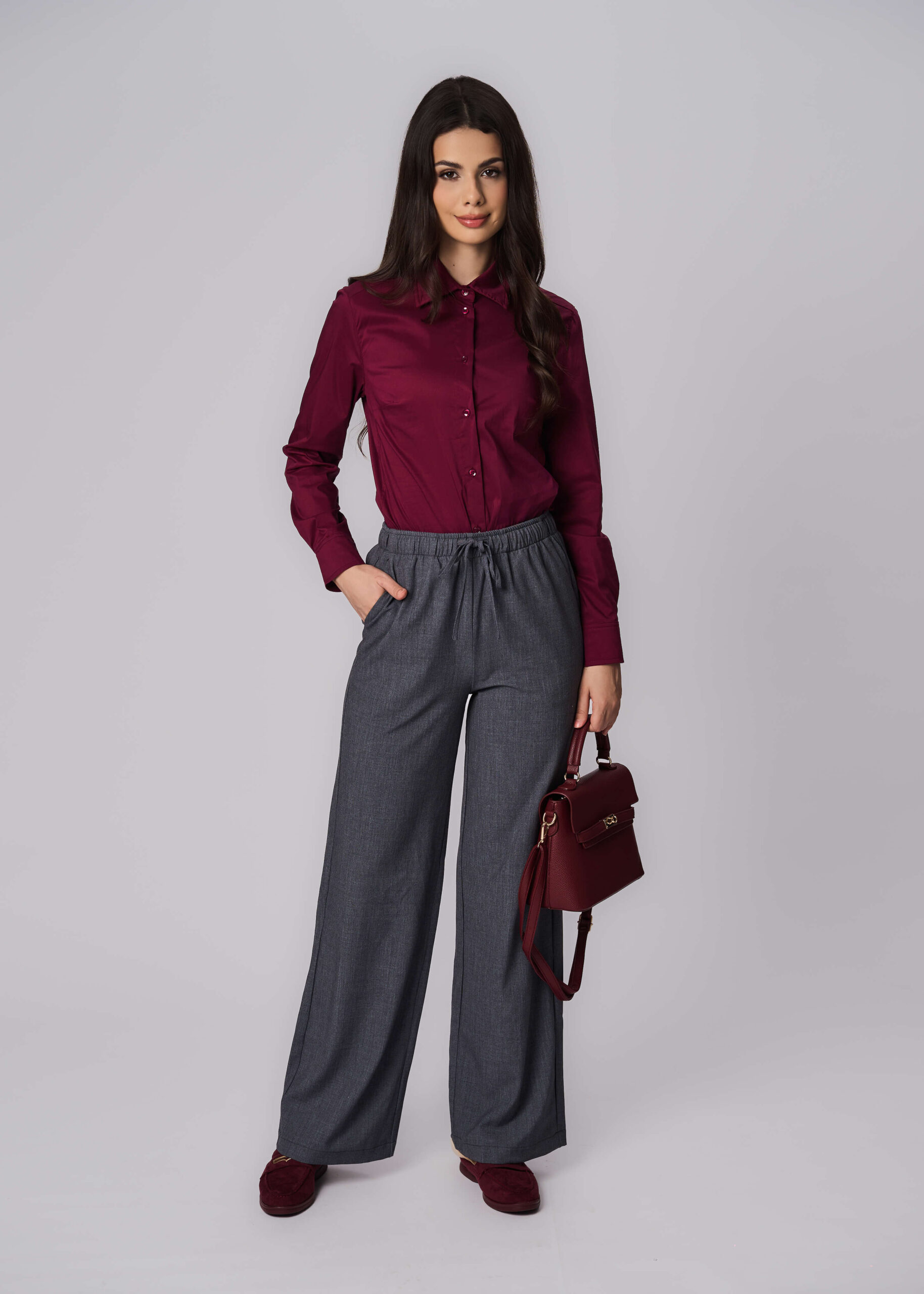 6225204018228-x قميص نسائي سادة - الصورة 1