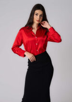 Women Satin Shirt - Image 2