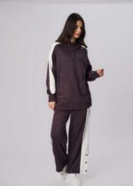 Women Color-Block Scuba Fabric Trouser