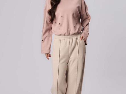 Women Plain Scuba Fabric Trouser