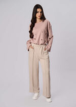 Women Plain Scuba Fabric Trouser - Image 2