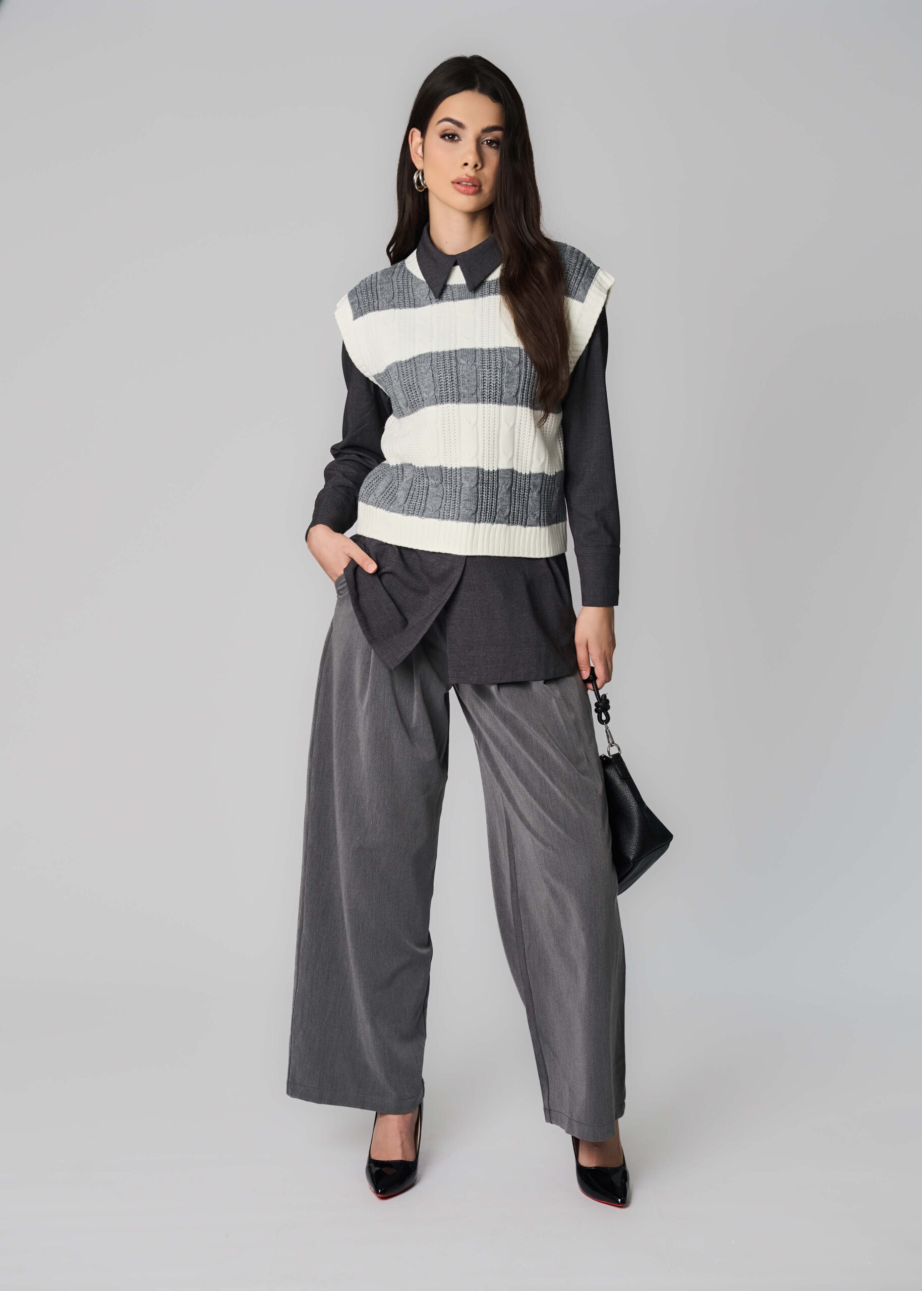6225208016118-x Women Pleated Formal Trouser - Image 1