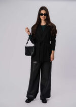Women Leather Flow Trouser