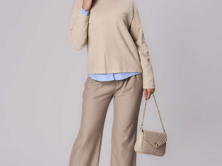 Women Formal Striped Trouser