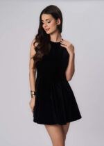 Women Velvet Short Dress - Image 3