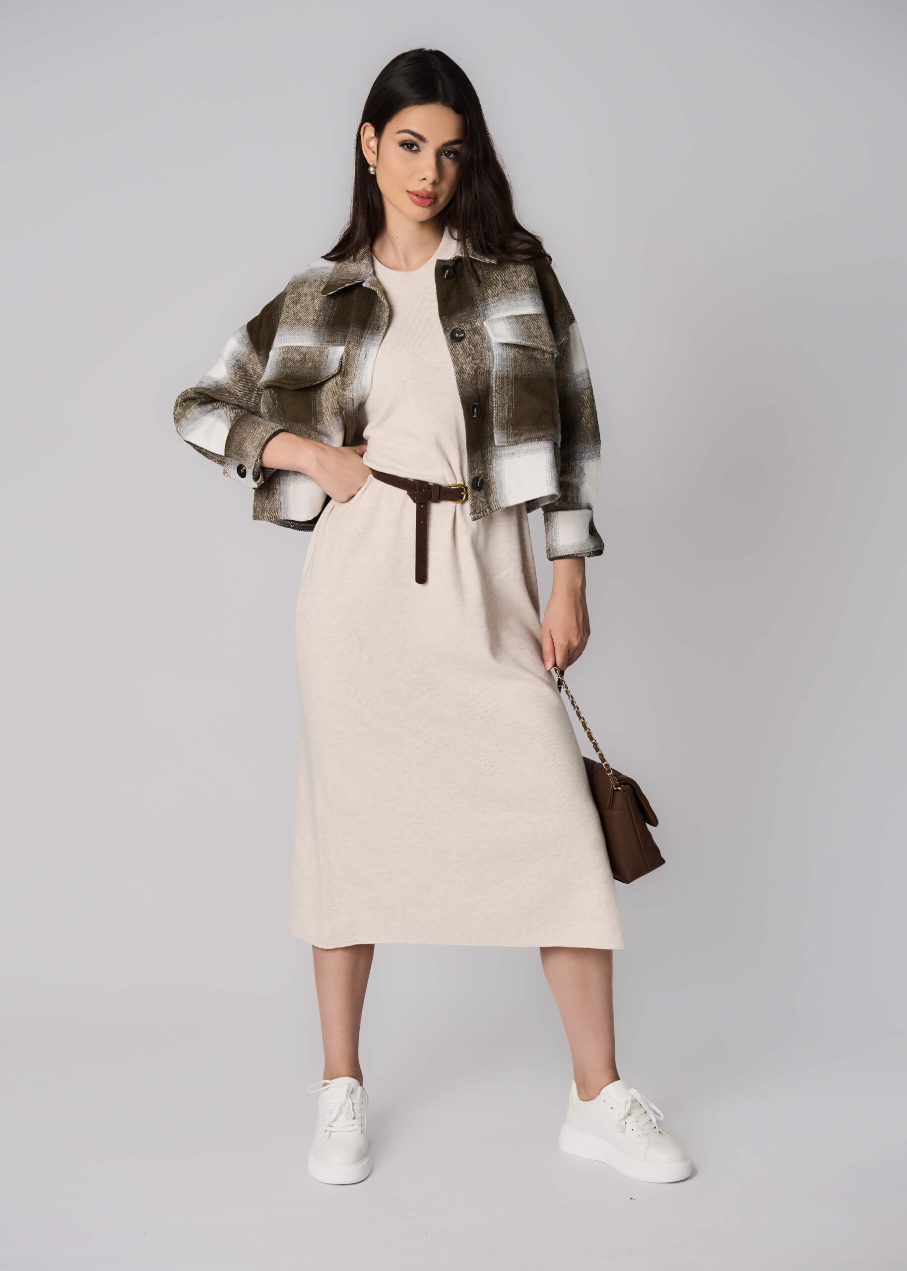 6225209023103-x Women Plain Long Dress - Image 1