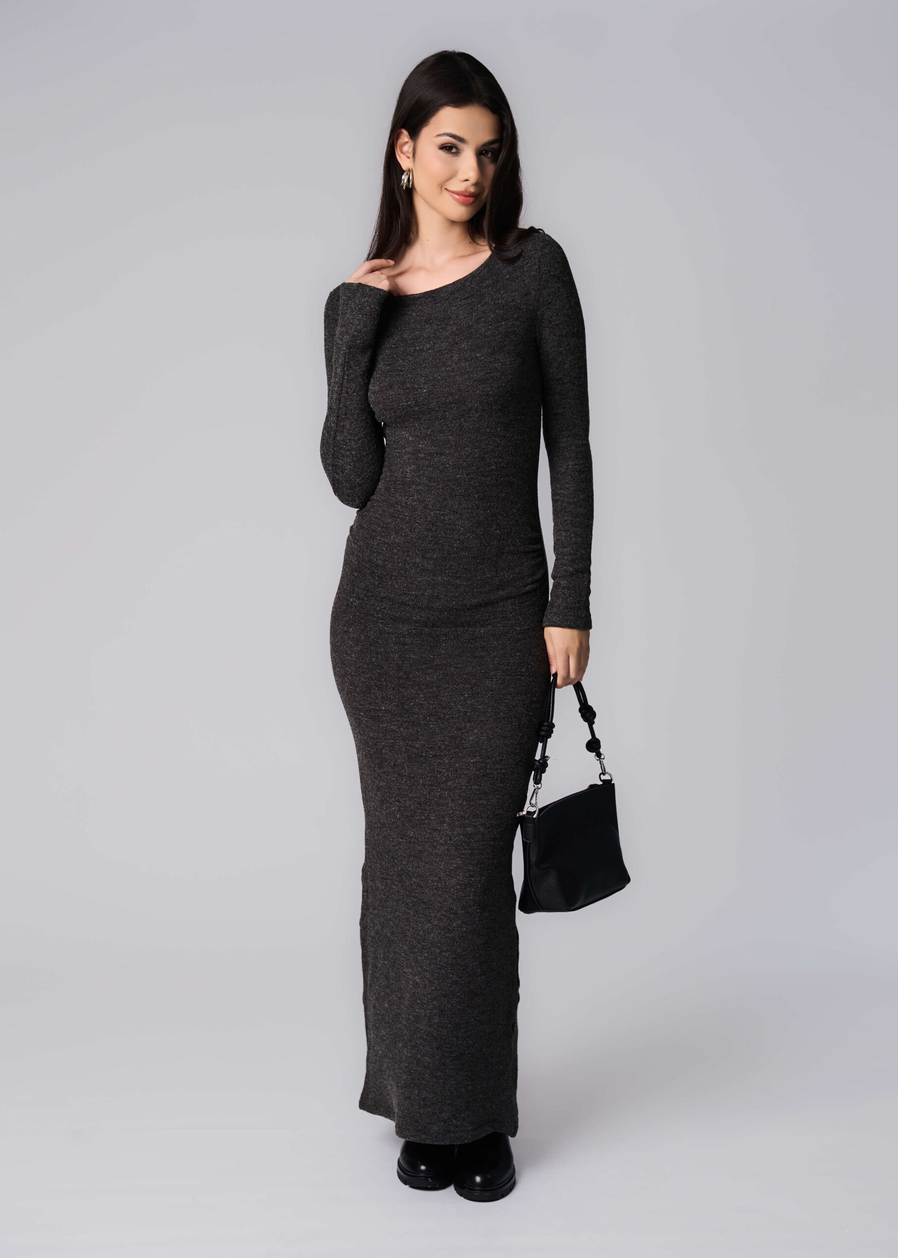 6225209029251-x Women Plain Long Dress - Image 1