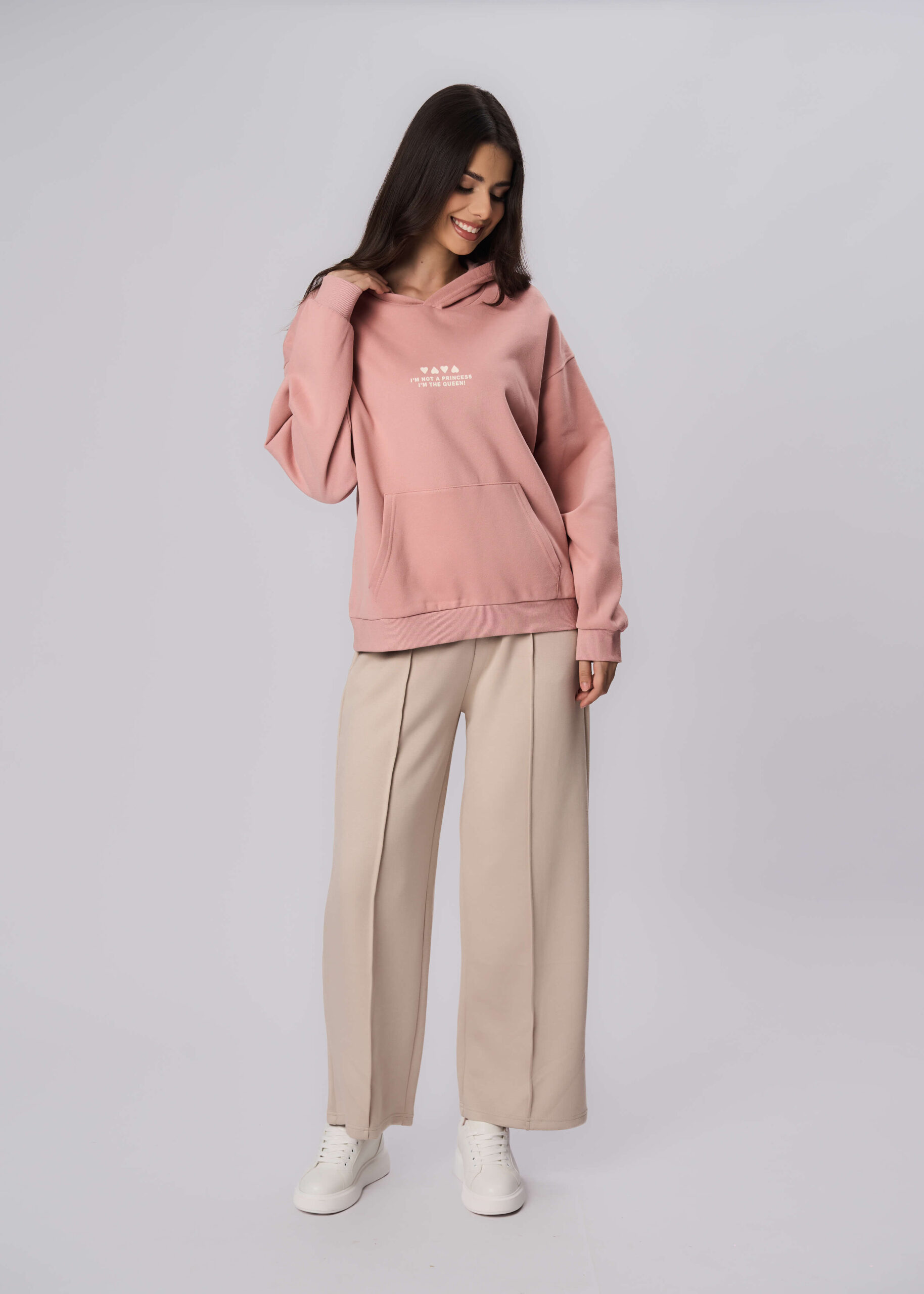 6225216004313-x Women "I'm not a Princess I'm the Queen" Hoodie - Image 1