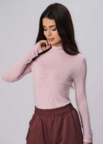 Women Plain High-Neck Blouse - Image 2