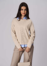 Women Striped Fabric Blouse - Image 2