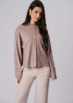 ⁦بلوزة نسائي بنسيج محبوك⁩ - الصورة ⁦2⁩