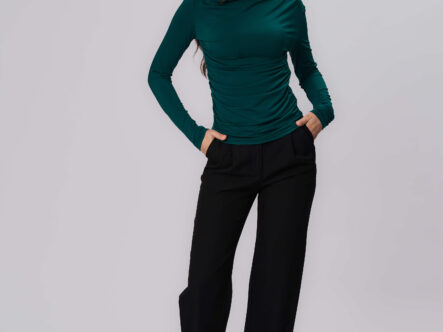 Women Pleated Design Blouse