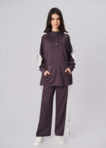 Women Color-Block Scuba Fabric Hoodie