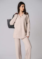 ⁦بلوزة نسائي مخططة⁩ - الصورة ⁦2⁩