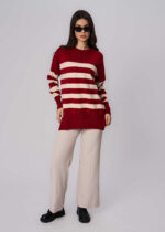 بلوزة نسائي مخططة