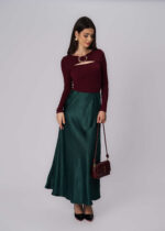 Women Blouse Pleated Design