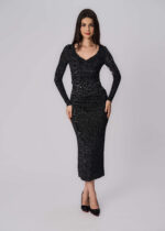 Women Knitted Pleated Blouse