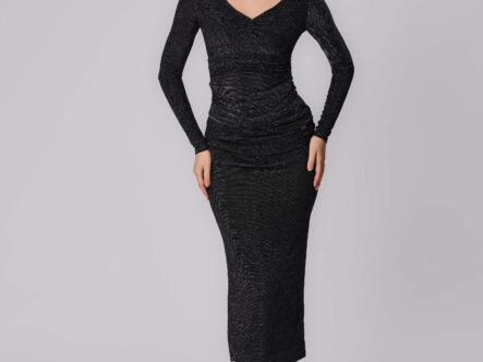 Women Knitted Pleated Blouse