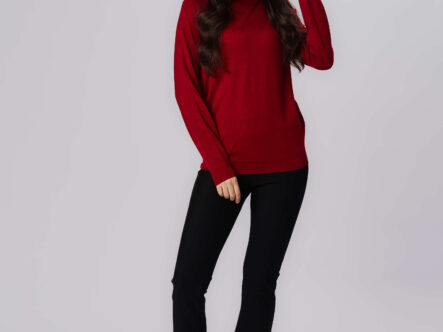 Women Plain Knitted Blouse