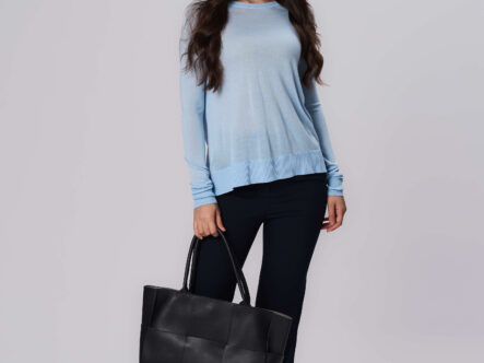 Women Plain Knitted Blouse