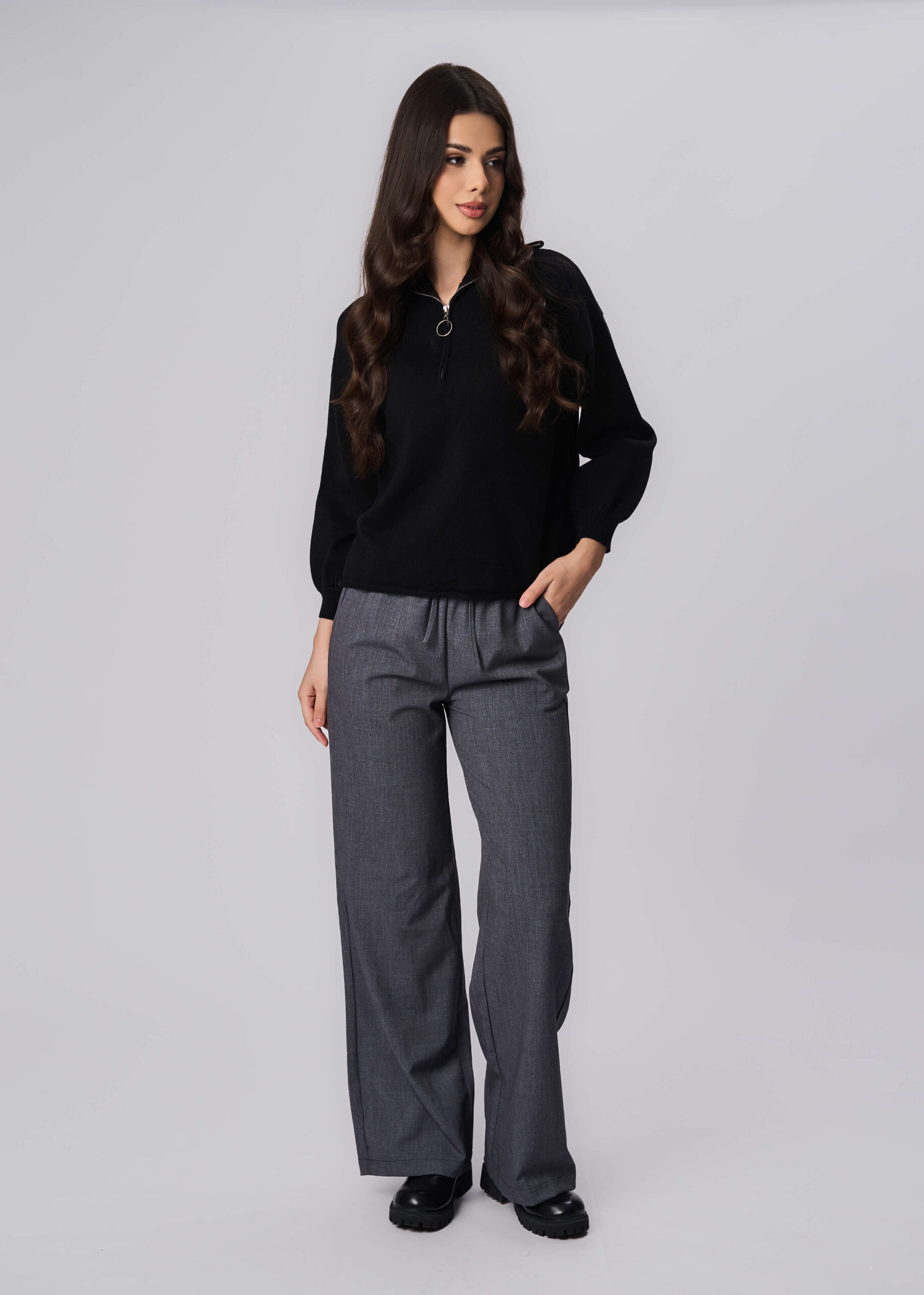 6225216023401-x Women Knitted Fabric Blouse - Image 1