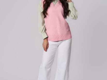 Women Knitted Fabric Blouse