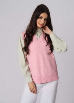 Women Knitted Fabric Blouse - Image 2