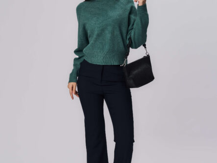 Women Knitted Fabric Blouse