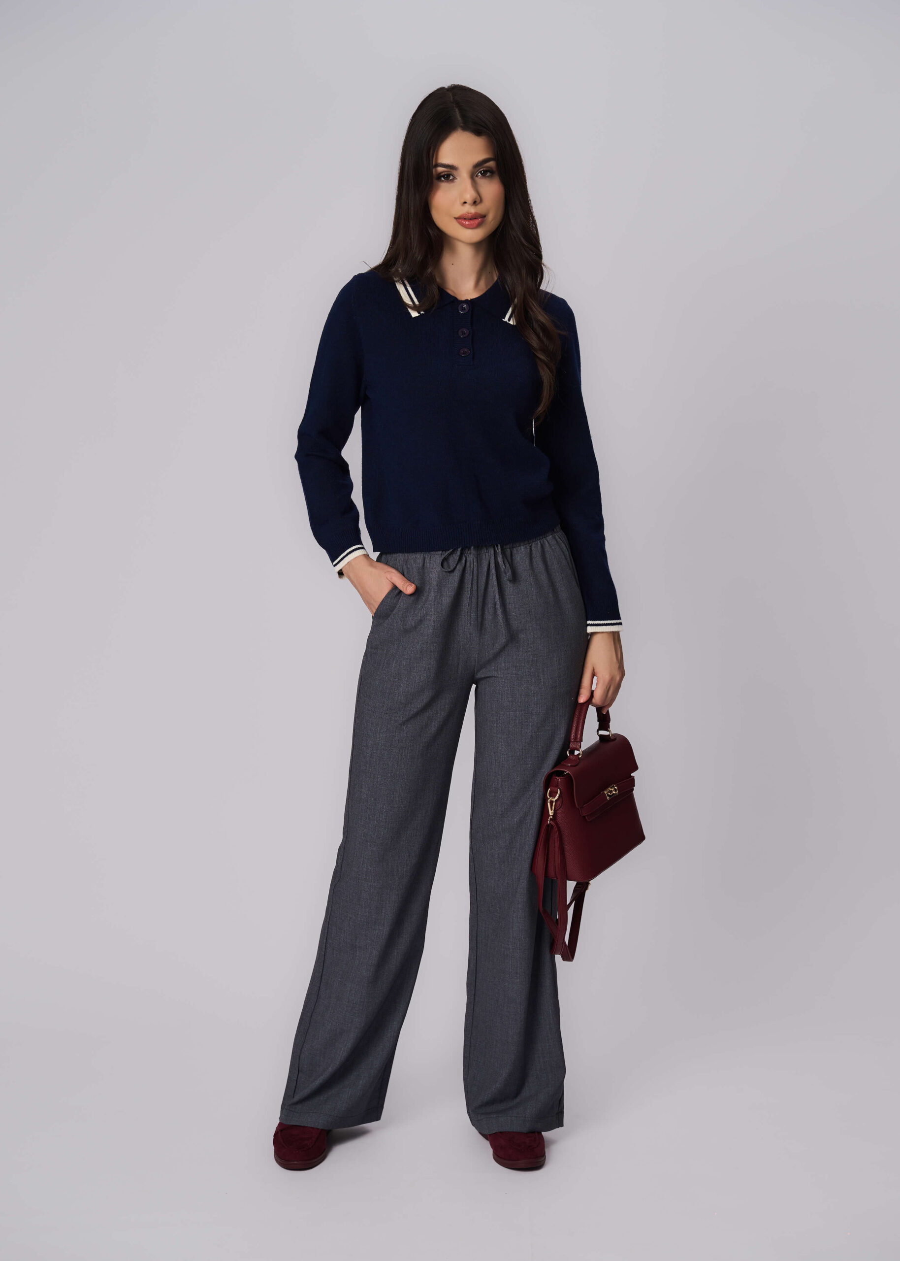 6225216023708-x Women Knitted Fabric Blouse - Image 1