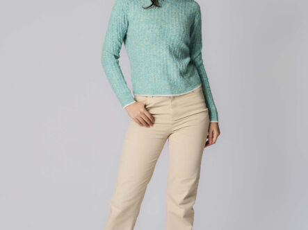 Women Knitted Fabric Blouse