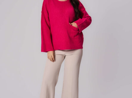 Women Knitted Fabric Blouse